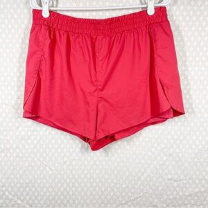 Girlfriend Collective Pink High Rise Athletic Lined Shorts